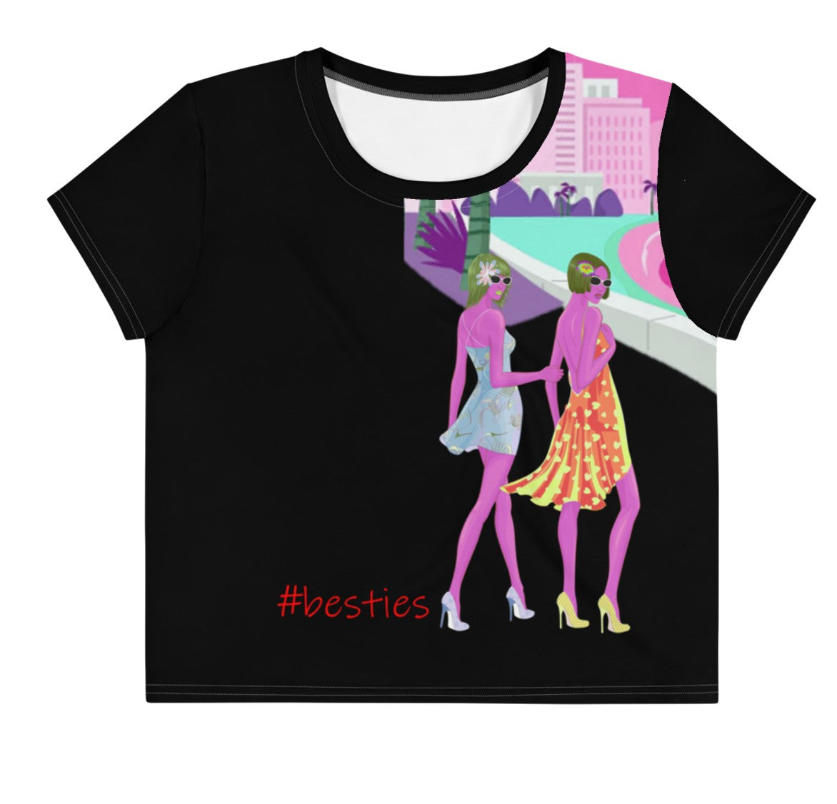 besties-graphic-tee-crop-top-black-wickedyo1